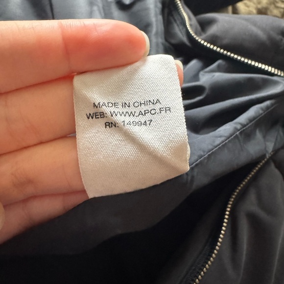 A.P.C. Black Puffer Jacket - Picture 7 of 9